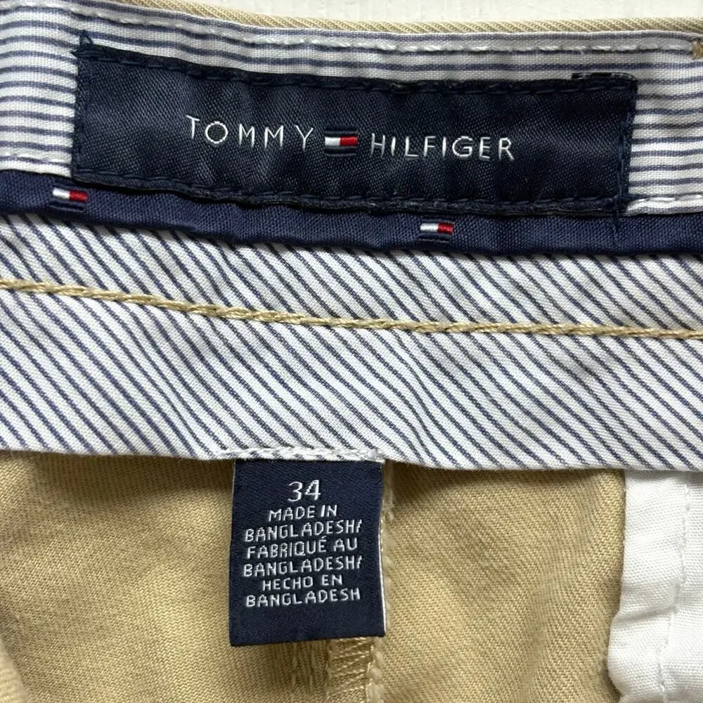 Tommy Hilfiger Shorts Khaki 100% Cotton, Chino Style Women's Size 14